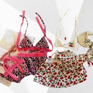 Build-A-Bear Girl Swimsuit Outfit Set